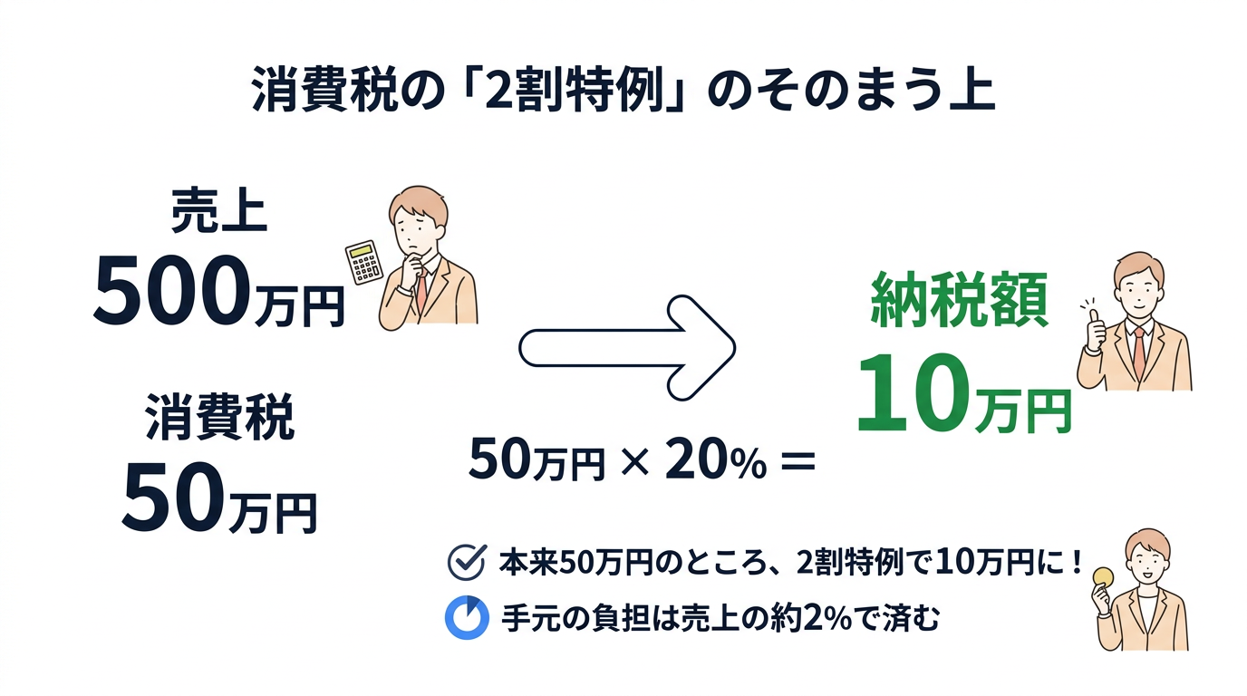 2割特例の仕組みと計算例