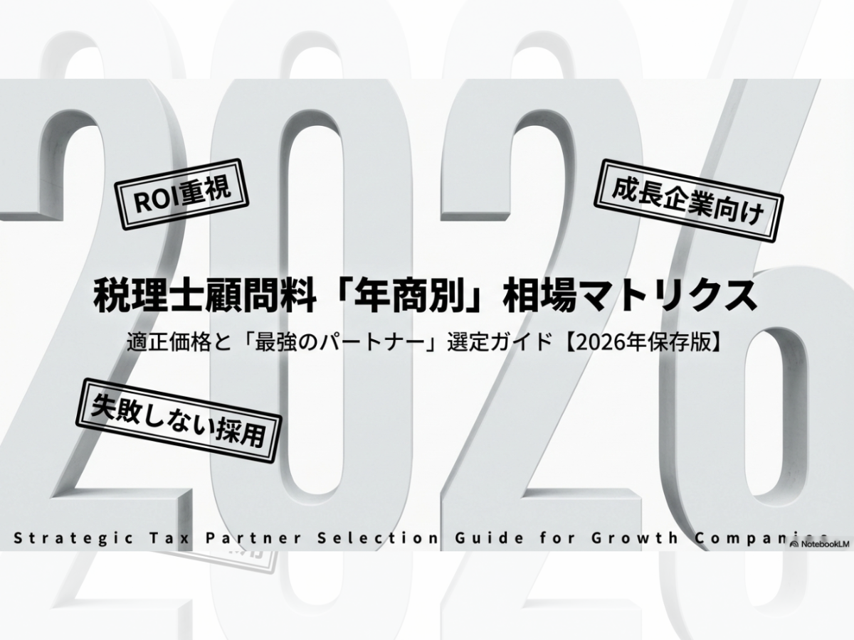 【良い税理士】税理士顧問料相場